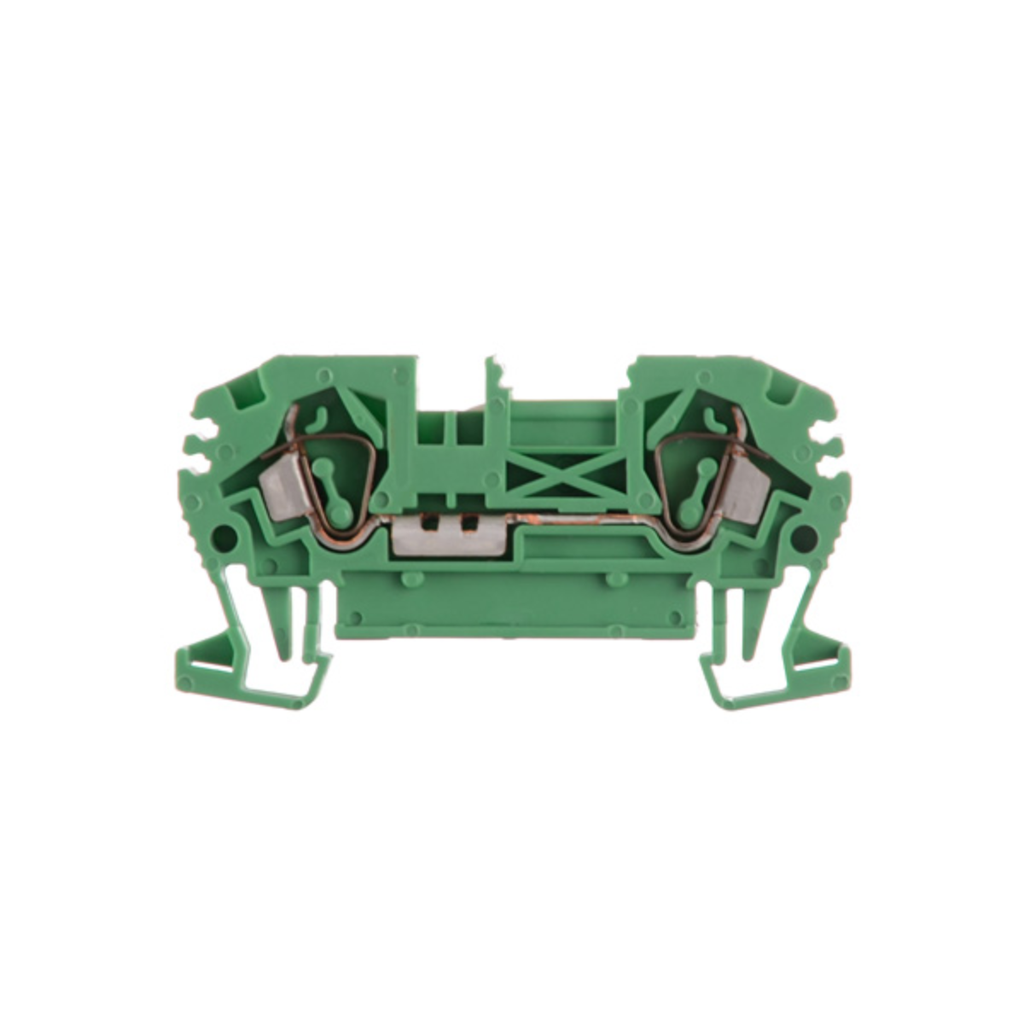 Borne de paso a resorte de color verde para conductor de 1,5mm² BKF-1,5-VE