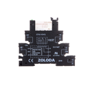 Interface electrom. 6, 2mm. tornillo 1 cont. inv. Ent: 24 VCC (+A1-A2)  Sal: 250 Volt 1x6 A, relé 24VCC. IZET62-024CL-024CO-2501I06