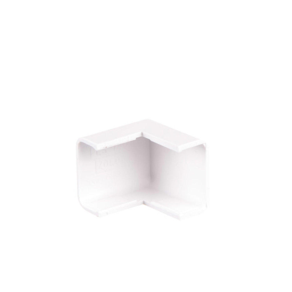 Esquinero exterior para cablecanal 14x07mm. color blanco LS-1407-BL