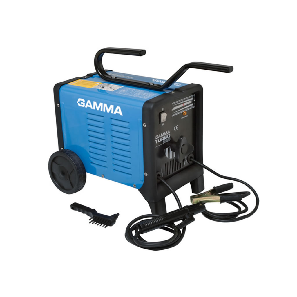 Soldadora para electrodos revestidos Turbo 220  50 - 180 A | Corriente alterna | Monofásica | Electrodos 1,6 - 3,25 mm | Con protector térmico | 16 Kg