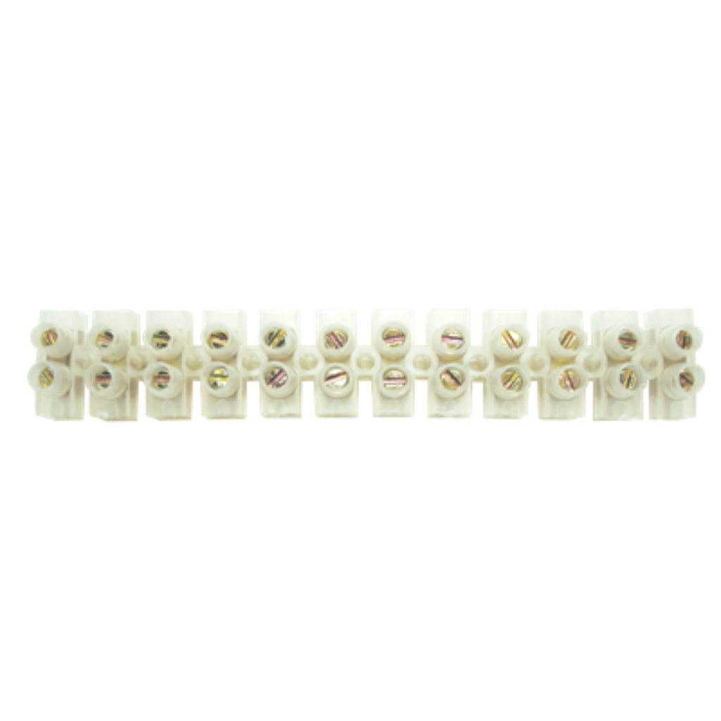 BORNERAS DE UNION SIMPLE TBCIN 6MM 10A BLANCA