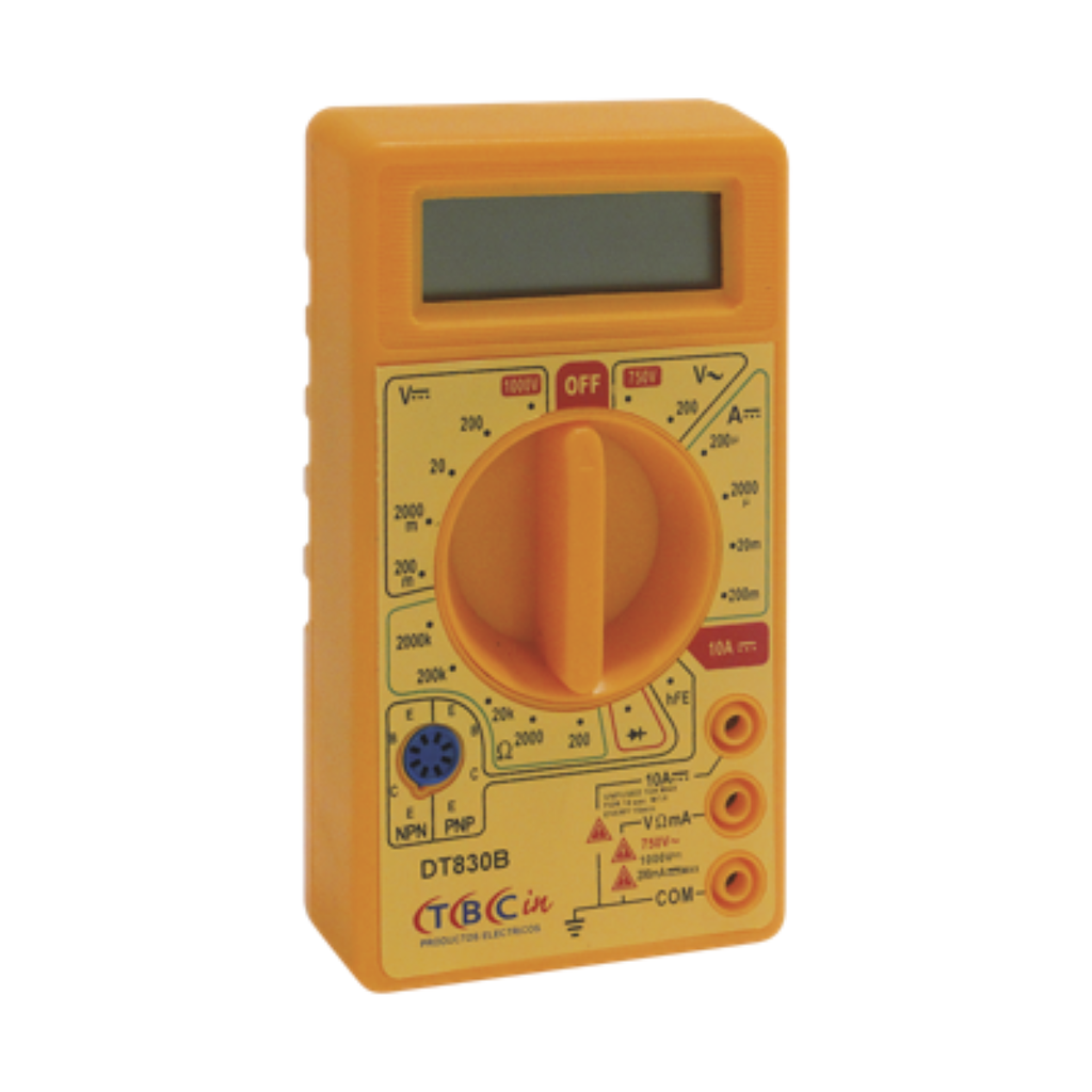 MULTIMETRO DIGITAL TBCIN MEDICION DE DIODOS Y TRANSISTORES