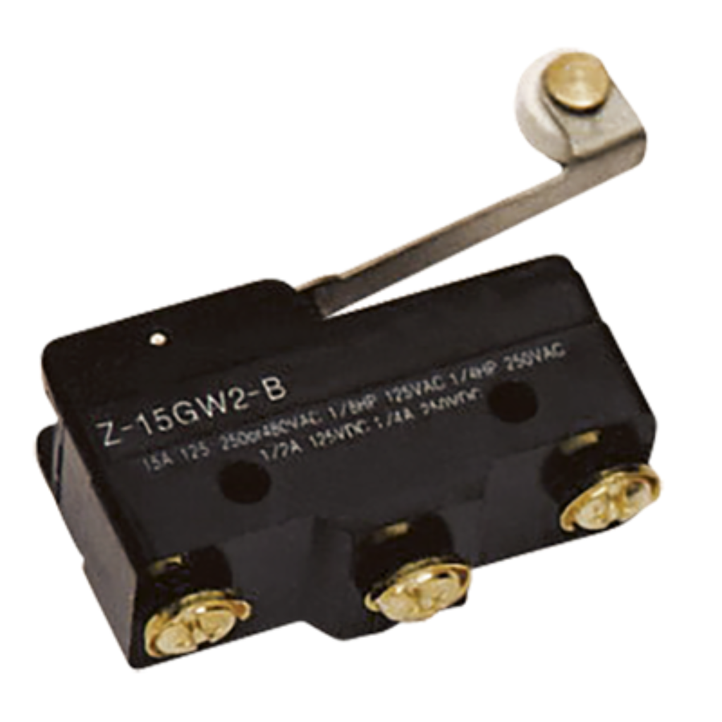 MICROINTERRUPTORES SERIE Z ACC. INDIRECTO C/EJE Y RODILLO NYLON L.