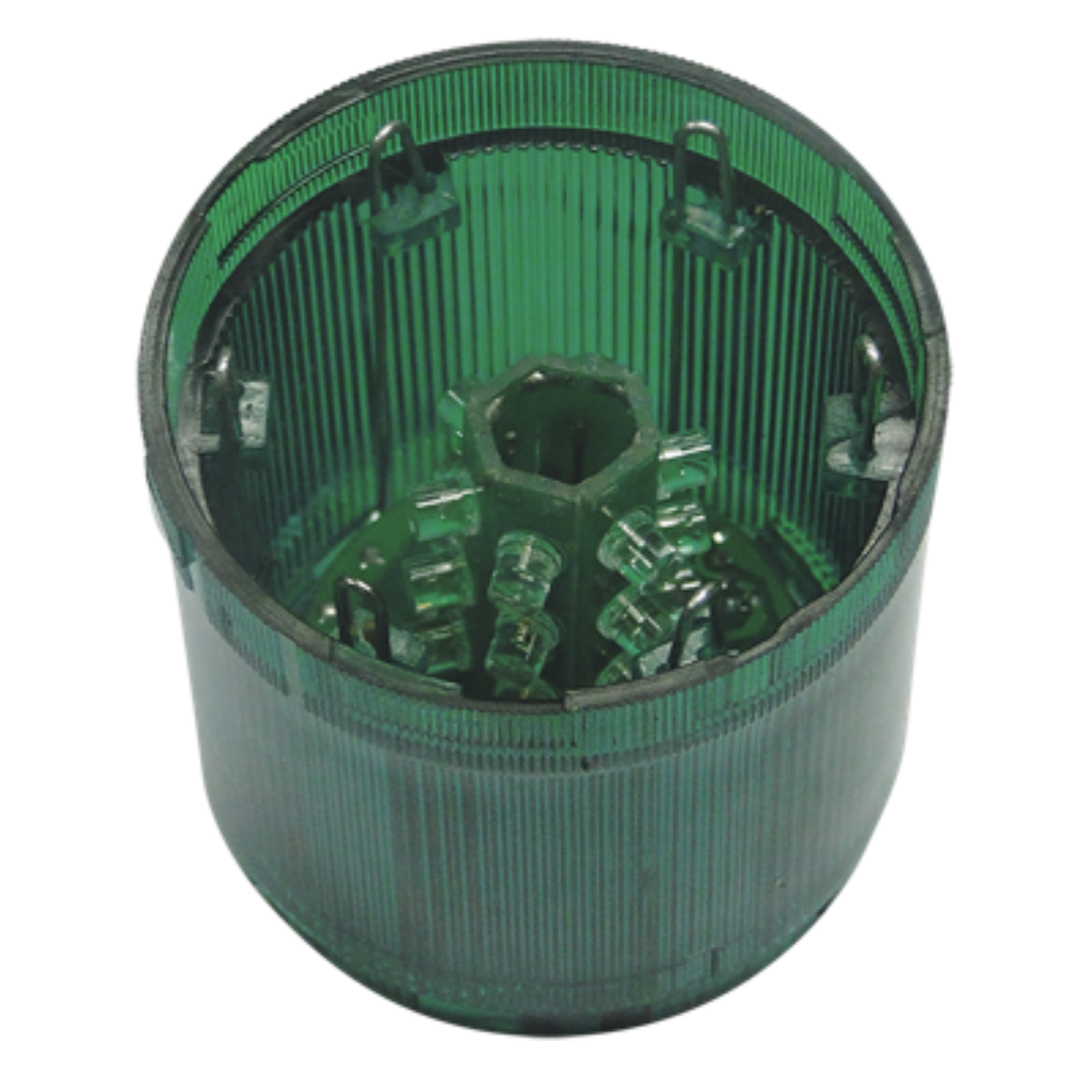 COLUMNAS LUMINOSAS ELEMENTO OPTICO INTERM.A LEDS VERDE 24V