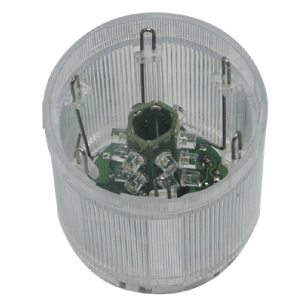 COLUMNAS LUMINOSAS BALIZA TBCIN LED COMPONIBLE ELEMENTO OPTICO INTERMITENTE A LEDS BLANCO 24V