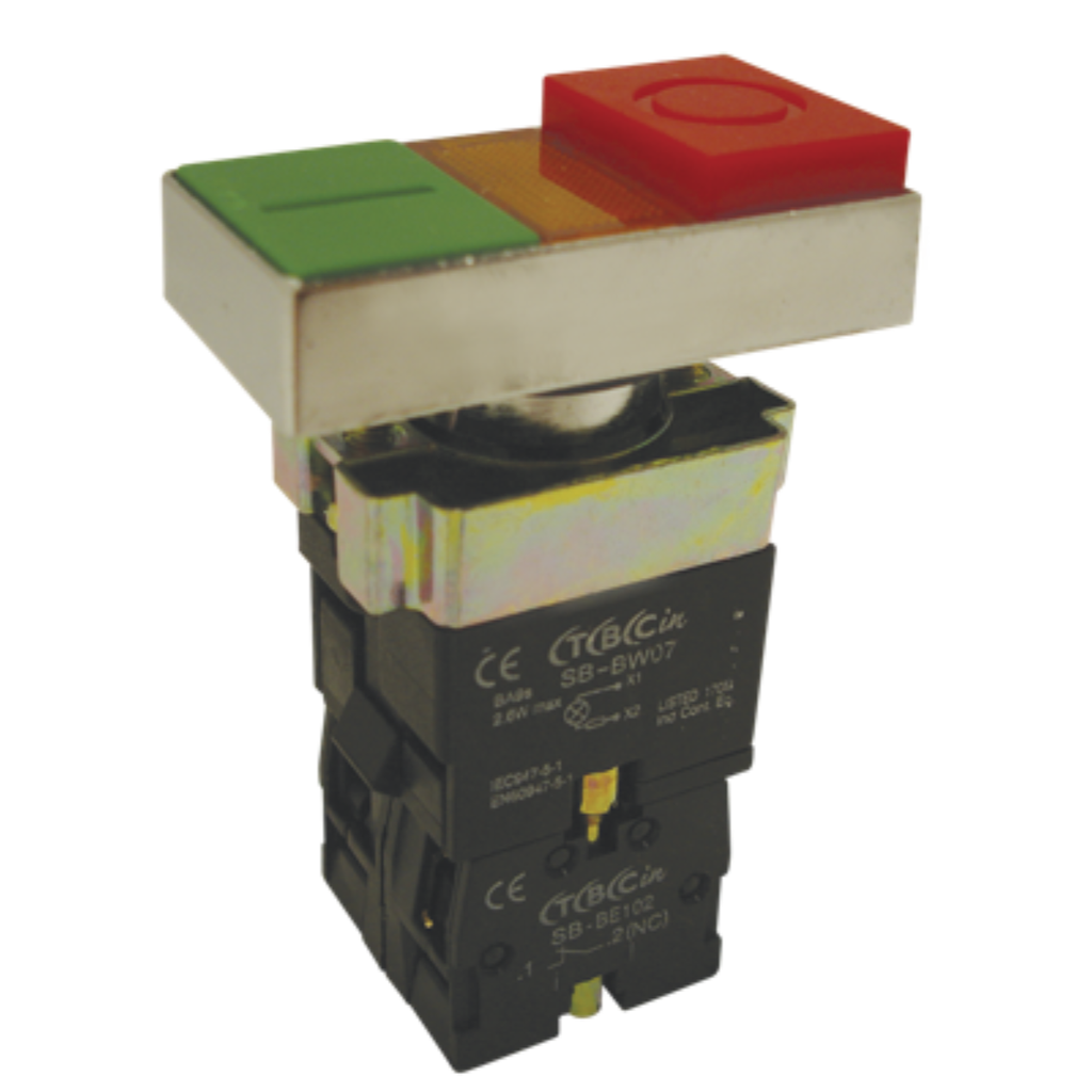 LINEA METALICA PULSADOR DOBLE