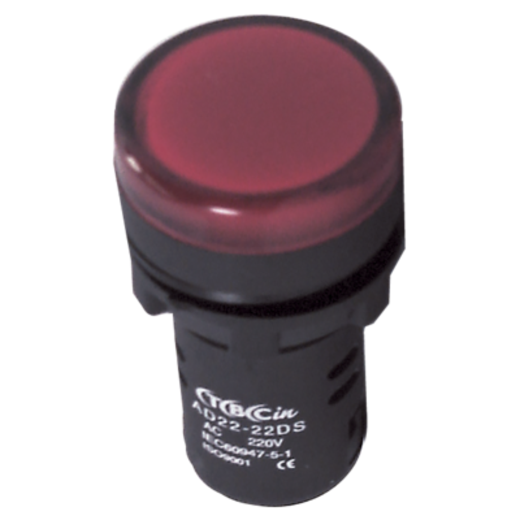 MONOBLOQUE PLASTICO TBCIN PILOTO 22MM MULTILED COLOR ROJO