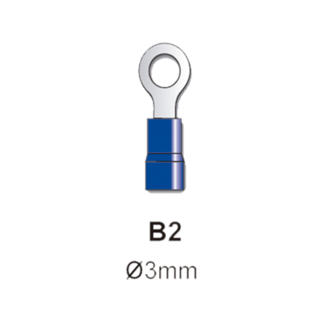 TERMINAL PREAISLADO TBCIN OJAL 3MM AZUL