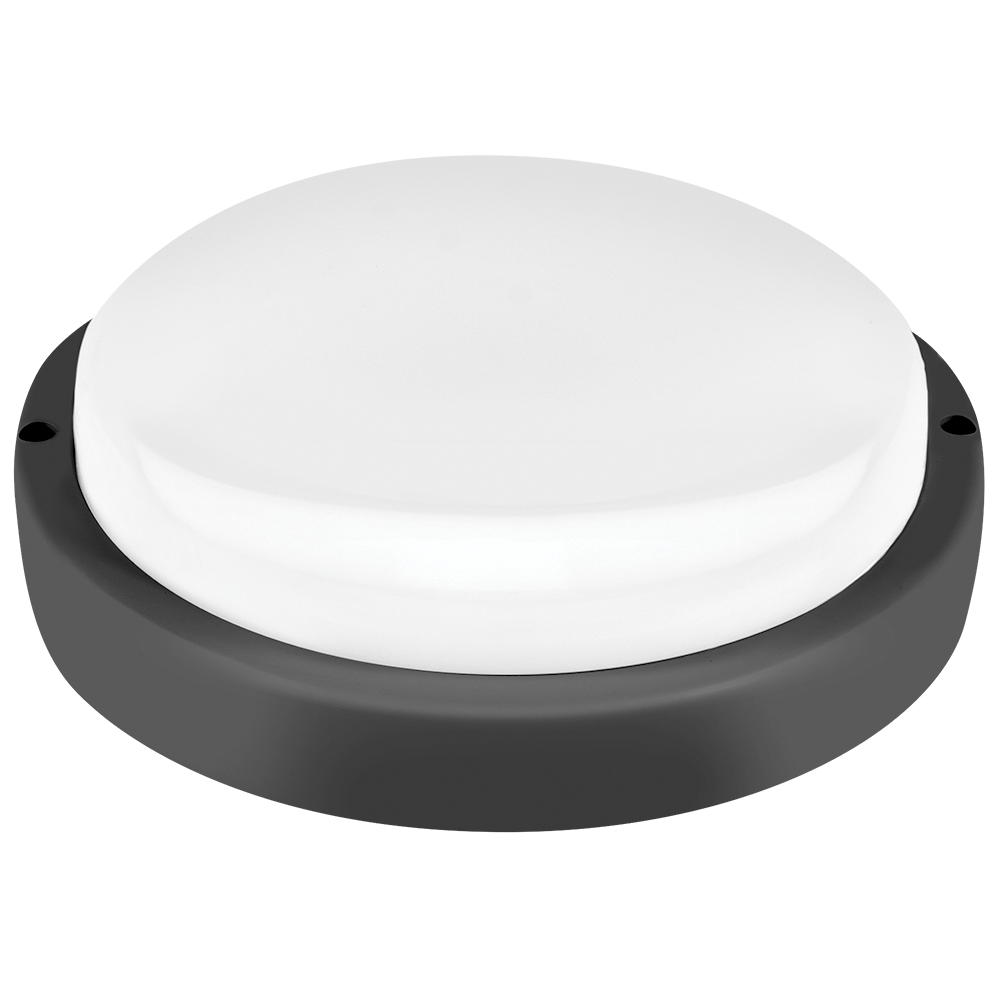 TORTUGA MACROLED REDONDA MARCO NEGRO 18W - IP54 - AC100-265V - FP:0,9 - 1620 lm - BLANCO CALIDO