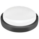 TORTUGA MACROLED REDONDA MARCO NEGRO 18W - IP54 - AC100-265V - FP:0,9 - 1620 lm - BLANCO CALIDO