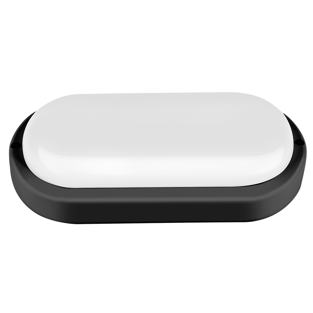 TORTUGA MACROLED OVAL MARCO NEGRO 18W - IP54 - AC100-265V - FP:0,9 - 1620 lm - BLANCO CALIDO