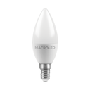 BULBO C37 MACROLED 6W E14 AC180-240V CALIDO 3000K