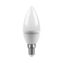 Lampara vela 6w E14 Macroled frio