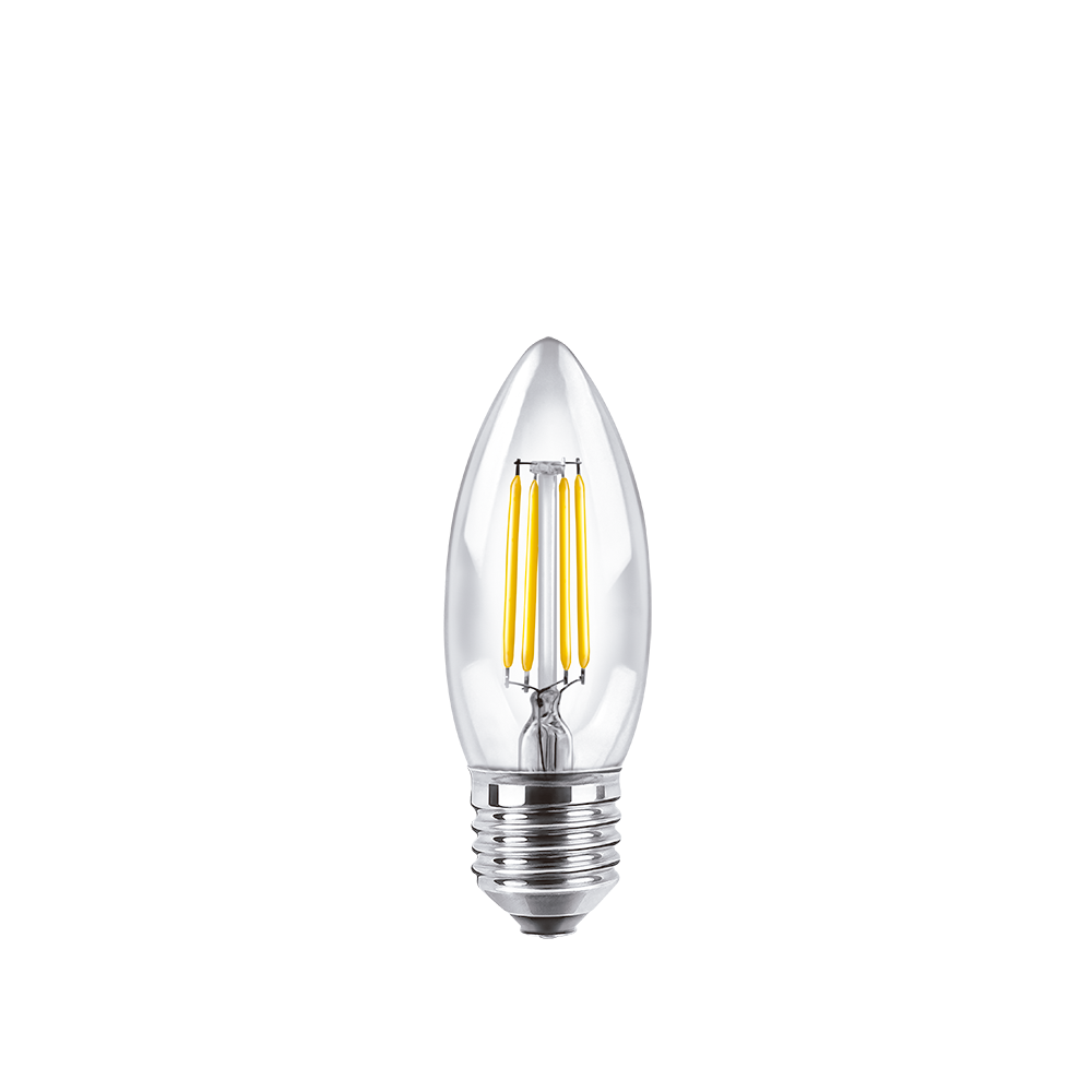 Lampara vela Deco E27 4W Macroled calido