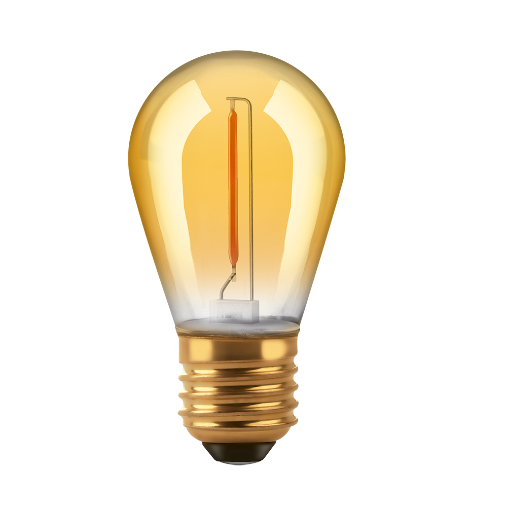Lampara filamento Golden 1w Macroled ambar