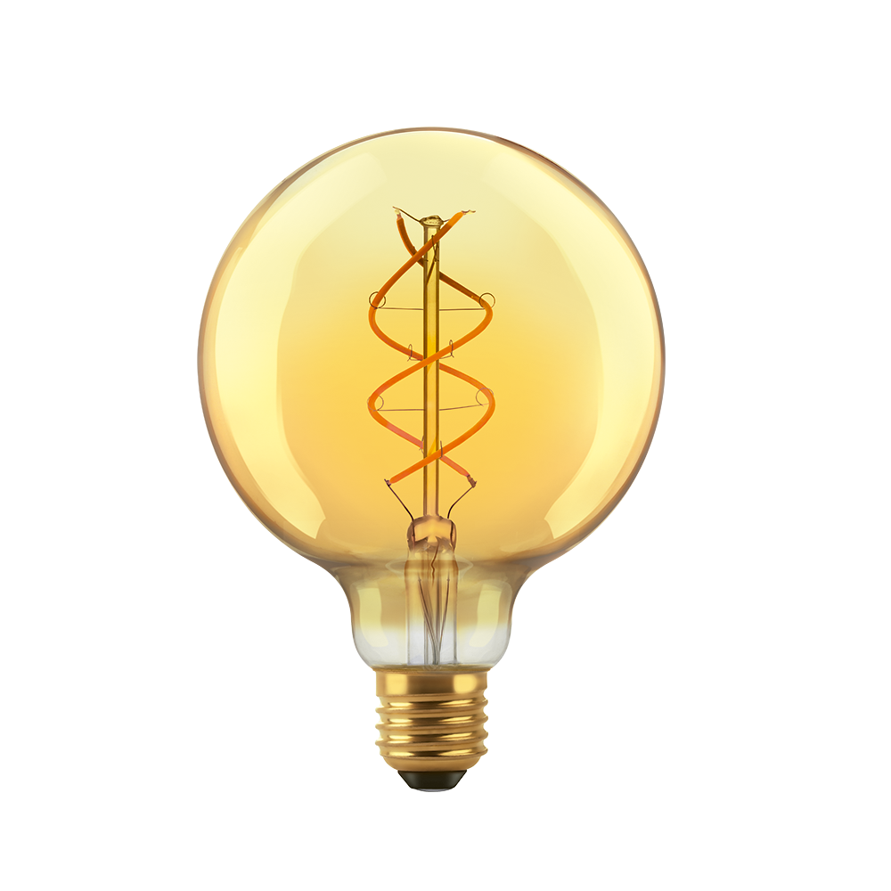 Lampara tipo globo Golden Ambar 5w Macroled calido