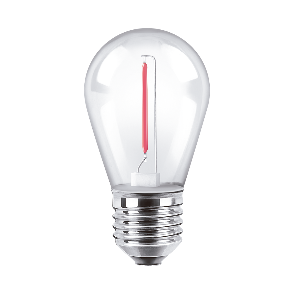 Lampara filamento Deco 1w Macroled rojo