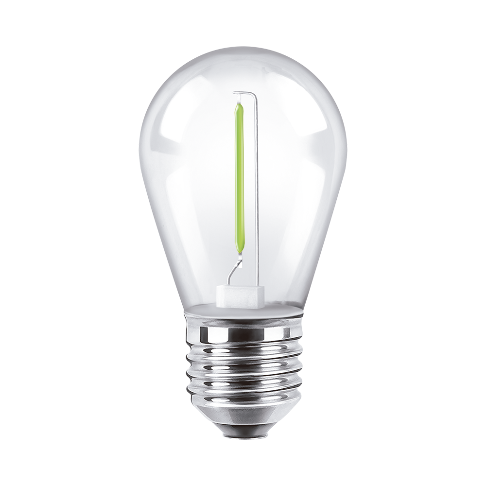 Lampara de filamento 1W Macroled verde