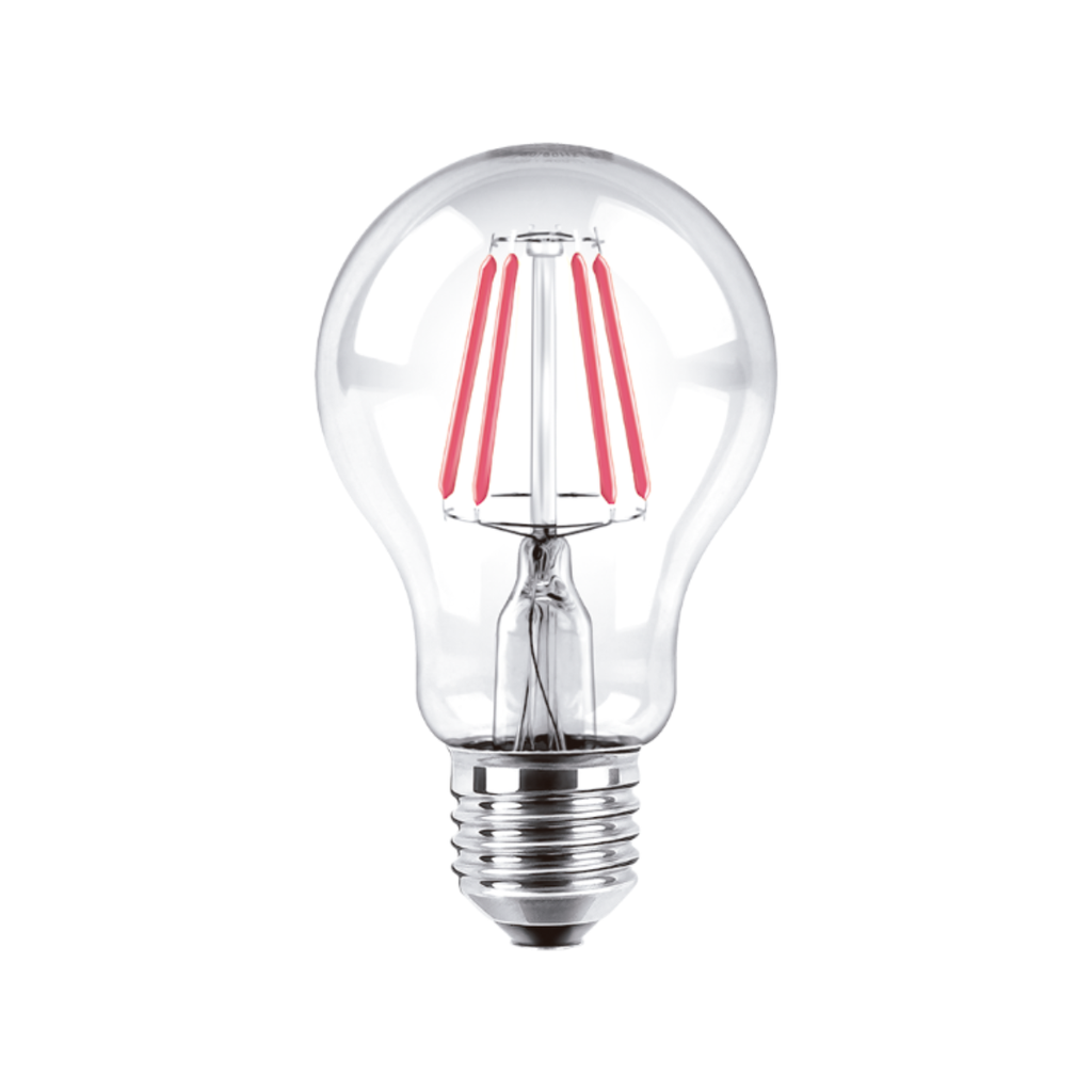 BULBO A60 FILAMENTO MACROLED 4W E27 AC180-265V ROJO