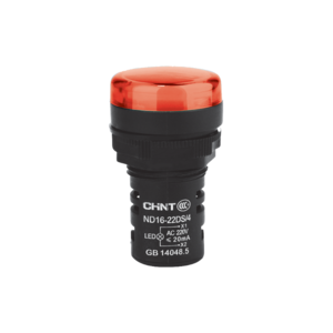 OJO DE BUEY 22 MM COLOR ROJO LED CAP 230V CORTO