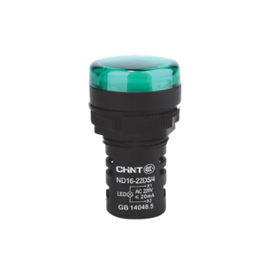 OJO DE BUEY 22 MM COLOR VERDE LED CAP 230V CORTO