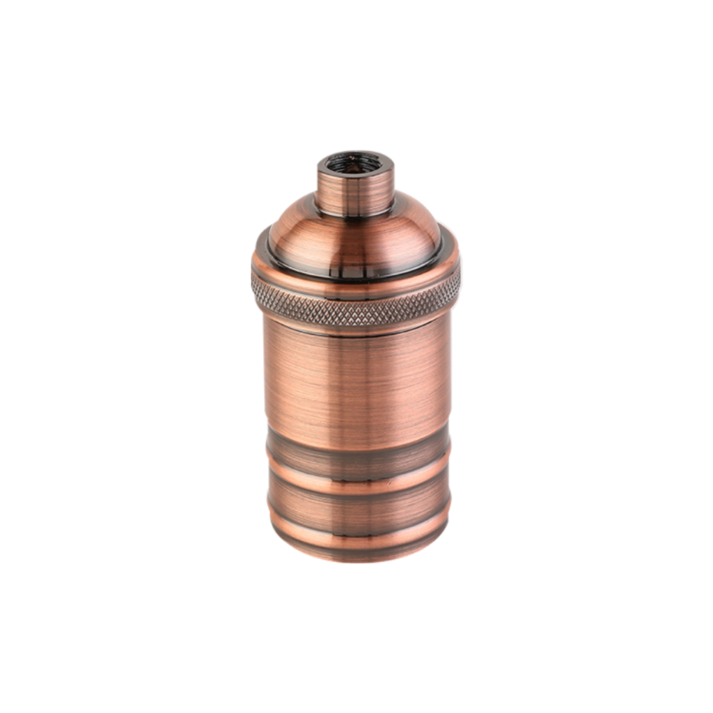 PORTALÁMPARA ALUMINIO E27 VINTAGE COBRE