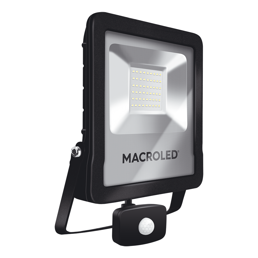 Reflector Linea PRO 50w con sensor de movimiento Macroled frio