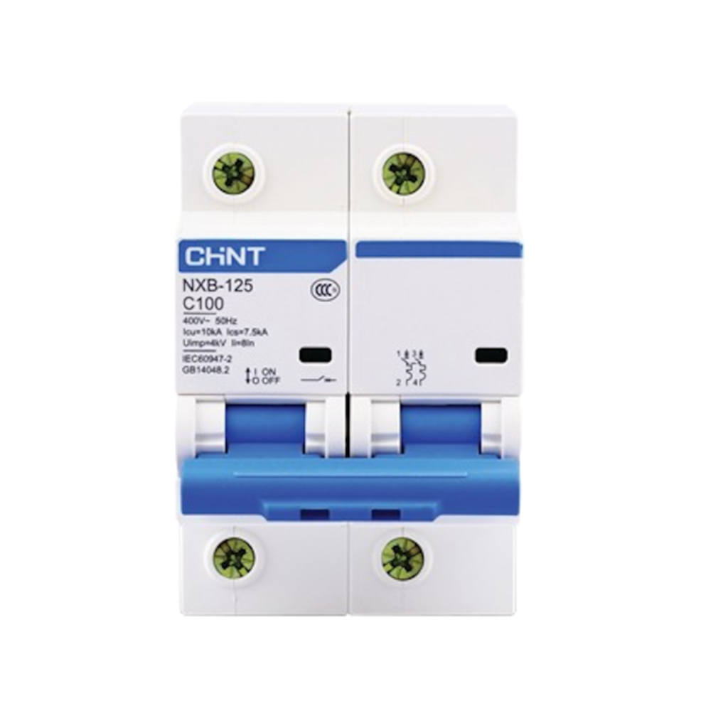 Int. Termomagnético CHINT NXB-125, In:80A, Icn:10kA, Curva C, 2-polos