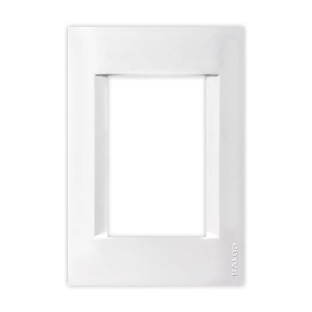 Tapa civil 3 modulos Kalop blanco