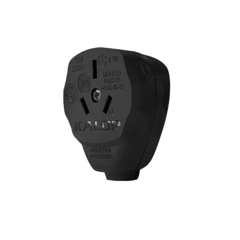 Toma movil sal.lateral negra