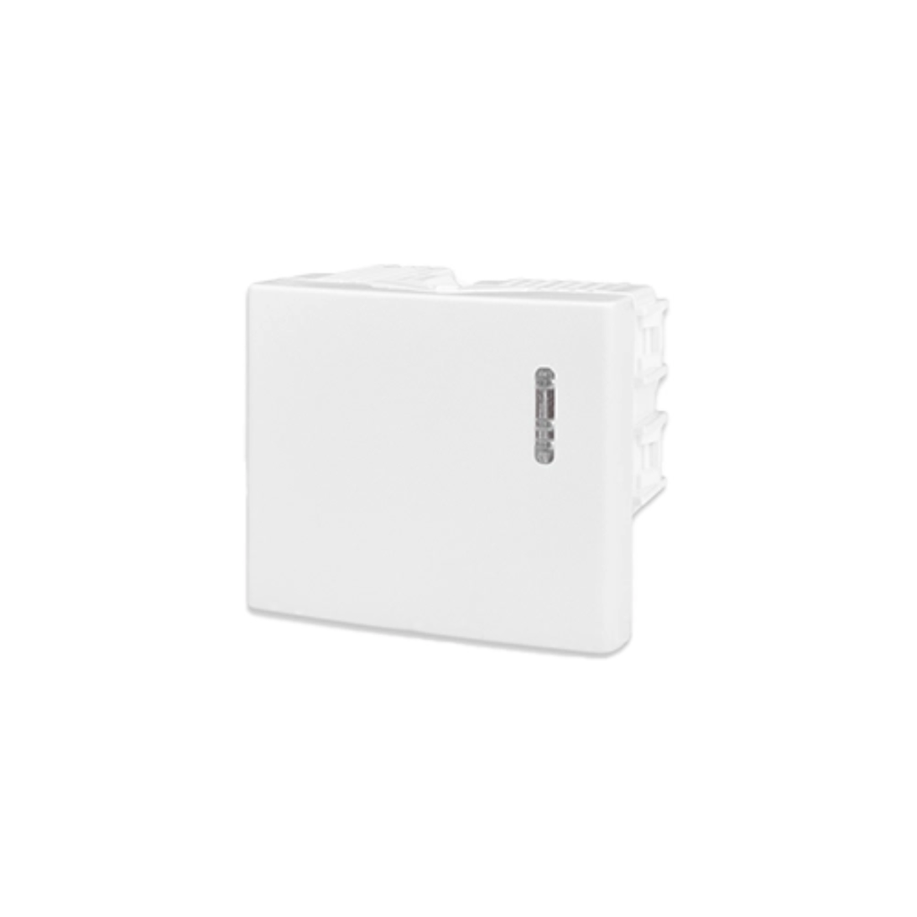 Interruptor medio teclon unipolar Kalop blanco