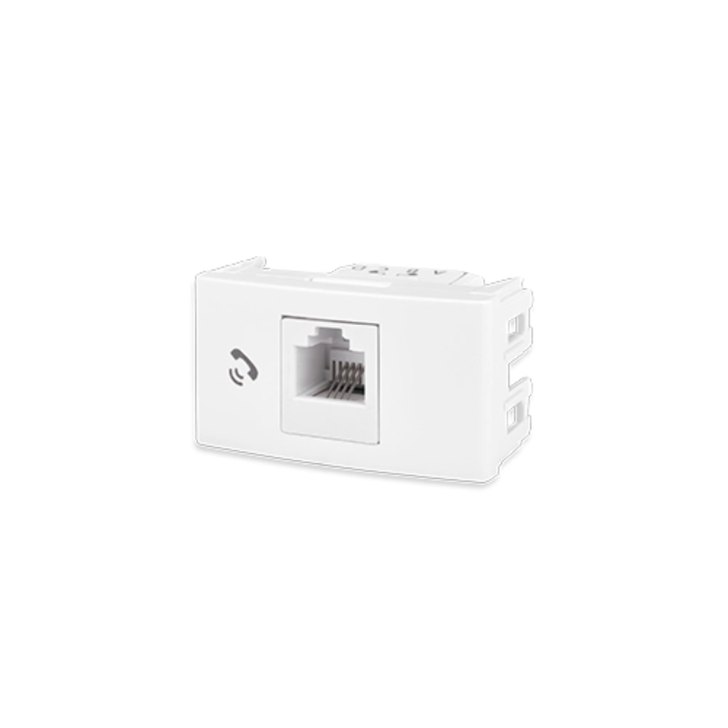 Módulo telefónico RJ11 autocrimpeable Kalop Blanco