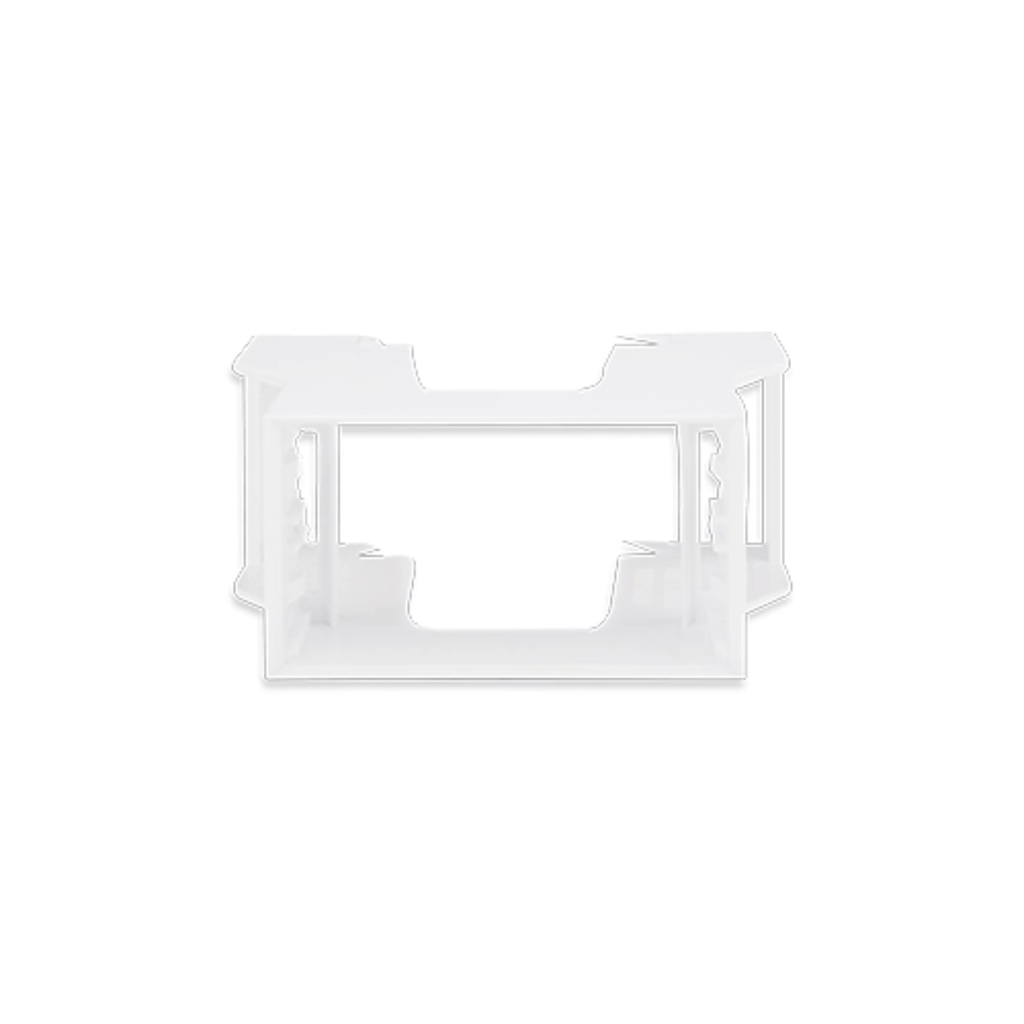 Adaptador para riel din de 1 modulo Kalop blanco