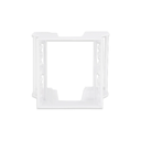 Adaptador para riel din de 2 modulos Kalop blanco