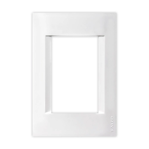 [KALKD40710] Tapa civil 3 modulos Kalop blanco