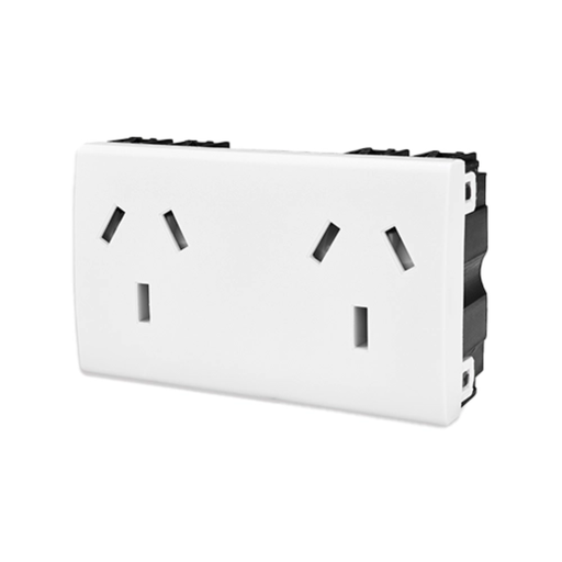 [KALKS40255] Toma doble blanco10A.c/seg