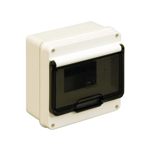 [ROKPRE251] Cajas Plasticas de Exterior con riel DIN de Superficie 7 Módulos Exterior:164 x 164 x 100 mm