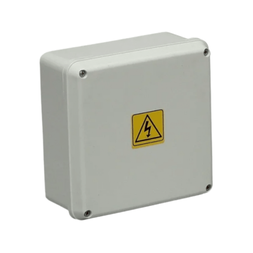 [ROKPR1003/157] Cajas de Paso Plasticas blancas de Exterior de Superficie interior:200 x 200 x 150 mm Exterior:210 x 210 x 157 mm