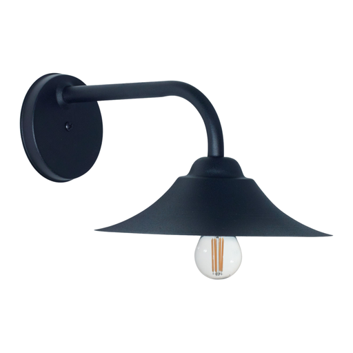 [FERAP-161N/T] Aplique "BERLIN" 1 luz (H:150x Ancho:225mm.) NEGRO TEXT