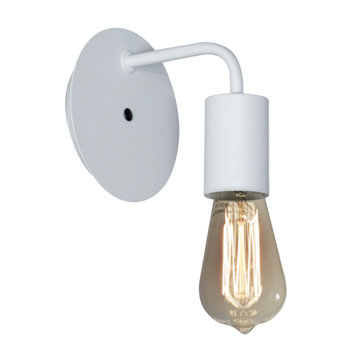 [FERAP-168B/T] Aplique "IMOLA" 1xE-27 (H:135x An:135x L:145mm.) BLANCO TEXTURADO