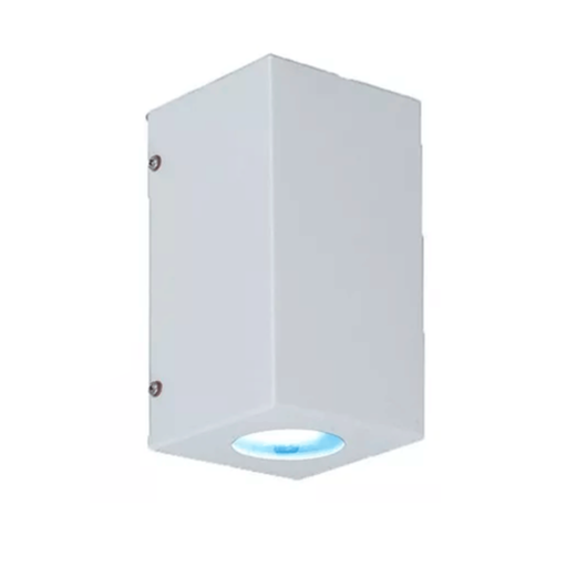 [FERAP-205B/T] Aplique difusor "MONACO" bi 2x GU-10 (95x95x182mm) BLANCO TEXTURADO