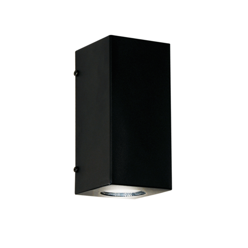 [FERAP-205N/T] Aplique difusor "MONACO" bi 2x GU-10 (95x95x182mm) NEGRO TEXT