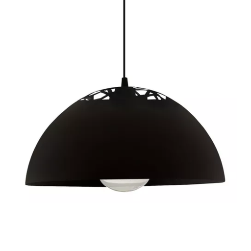 [FERC-1000N/T] Colgante "FRIAS" de chapa Ø 400 mm. NEGRO TEXT