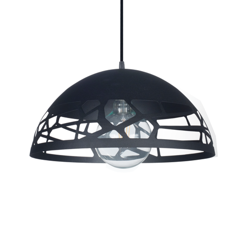 [FERC-1001/40/NT] Colgante "OVIEDO" de chapa Ø 400 mm. NEGRO TEXT