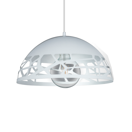 [FERC-1001/50/BT] Colgante "OVIEDO" de aluminio Ø 500 mm. BLANCO TEXTURADO