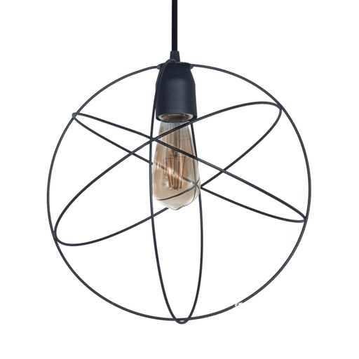 [FERC-1018/30/NT] Colgante "ATOMO" (Ø 300mm.) NEGRO TEXT