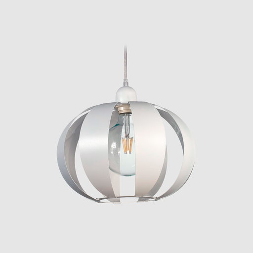 [FERC-104B/T] Colgante "FLORALIS" (Ø 300 H:295 mm.) BLANCO TEXTURADO