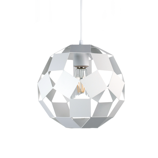 [FERC-118B/T] Colgante "PELOTA" (Ø 260 mm.) BLANCO TEXTURADO