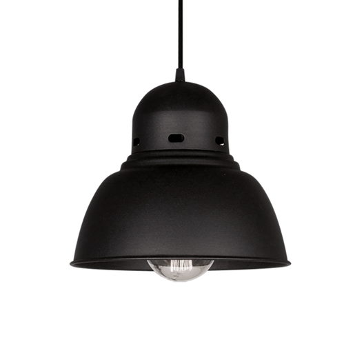 [FERC-120N/T] Colgante "GALPONERO MEDIANO" dia. 27,5 cm NEGRO TEXT