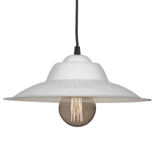 [FERC-136BLA] Colgante de chapa dia. 32 cm. blanco BLANCO